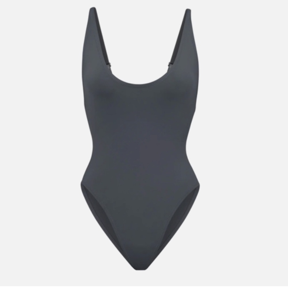 SKIMS Gray One-Piece Swimsuit